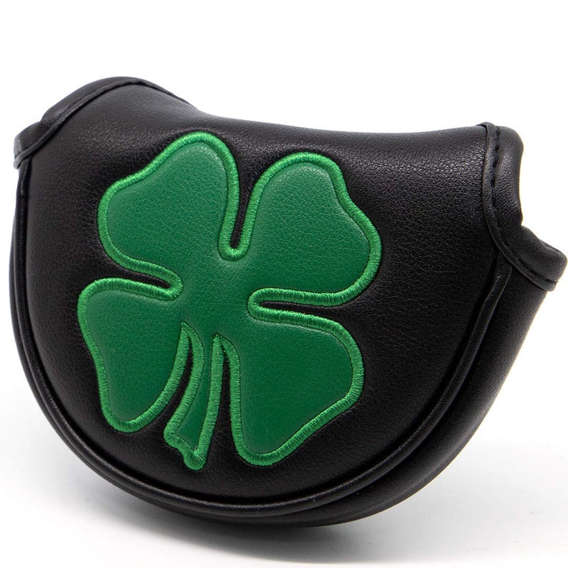 barudan golf Putter Cover Half Mallet Putter Headcover Magnetic Club Protector (Black) - Image 1